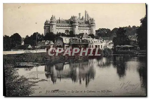 Cartes postales Pierrefonds Le Lac et le Chateau