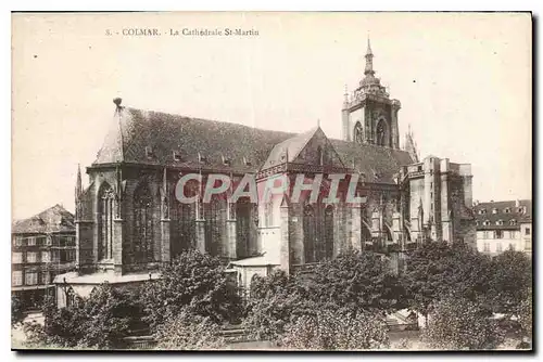 Ansichtskarte AK Colmar La Cathedrale St Martin