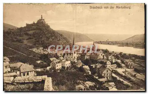 Cartes postales Braubach mit der Marksburg