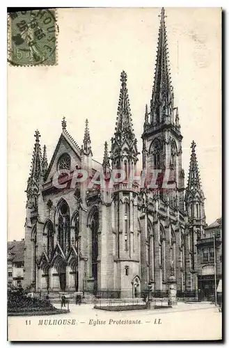 Cartes postales Mulhouse Eglise Protestante
