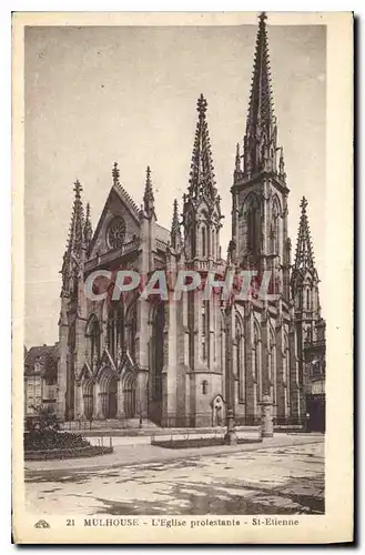 Cartes postales Mulhouse L'Eglise protestante St Etienne