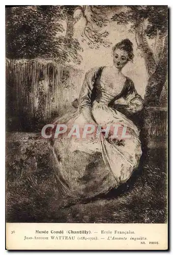 Cartes postales Musee Conde Chantilly Ecole Francaise Jean Antoine Watteau