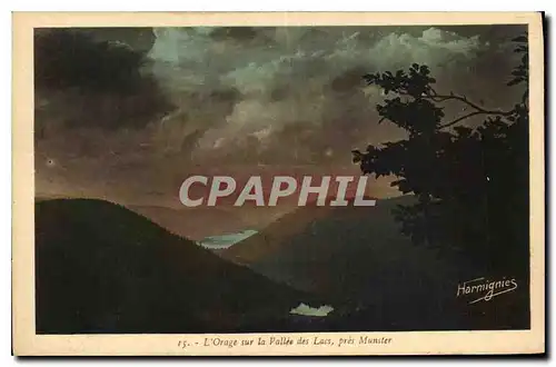 Cartes postales L'Orage sur la Vallee des Lacs pres Munster