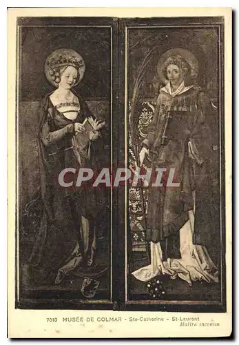 Cartes postales Musee de Colmar Sta Catherine St Laurent