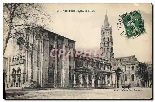 Cartes postales Toulouse Eglise St Sernin