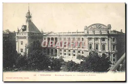 Ansichtskarte AK Toulouse Nouvelle Facade du Capitole a Donjon