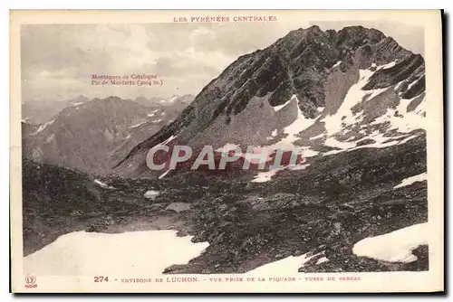 Cartes postales Environs de Luchon Vue prise de la Piquade Tusee de Bargas