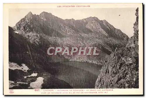 Cartes postales Luchon Excursion de Venasque Le Grand lac Superieur