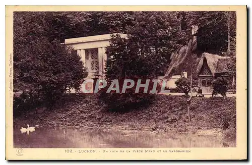 Cartes postales Luchon Un Coin de la Place D'Eau et le Vaporarium