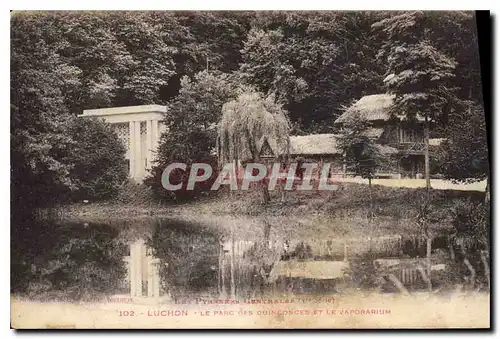 Ansichtskarte AK Luchon Le Parc des Quinconces et le Vaporarium