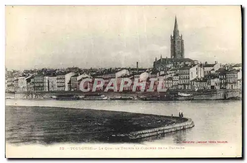 Cartes postales Toulouse Le Quai de Tounie et Clocher de la Dalbade