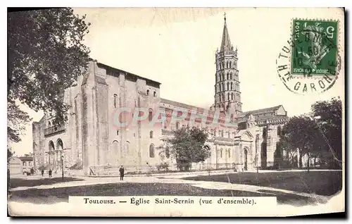 Cartes postales Toulouse Eglise Saint Sernin vue d'ensemble