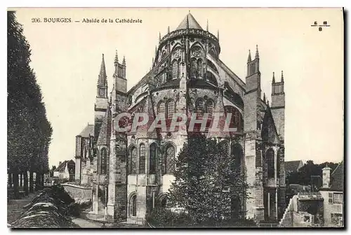 Cartes postales Bourges Absdie de la Cathedrale