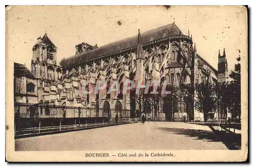 Ansichtskarte AK Bourges Cote de la Cathedrale