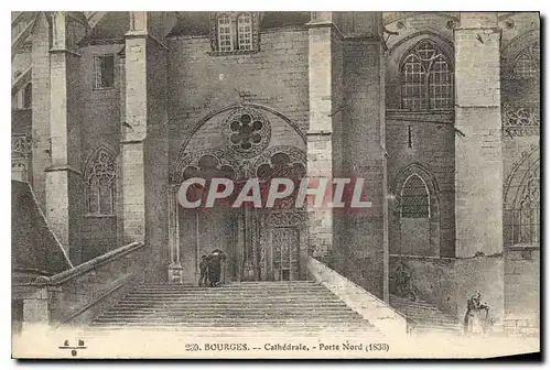 Ansichtskarte AK Bourges Cathedrale Porte Nord