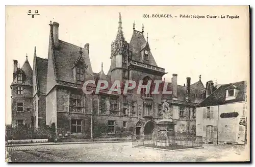 Cartes postales Bourges Palais Jacques Coeur La Facade