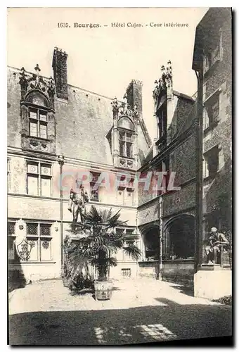 Cartes postales Bourges Hotel Cujas Cour Interieure