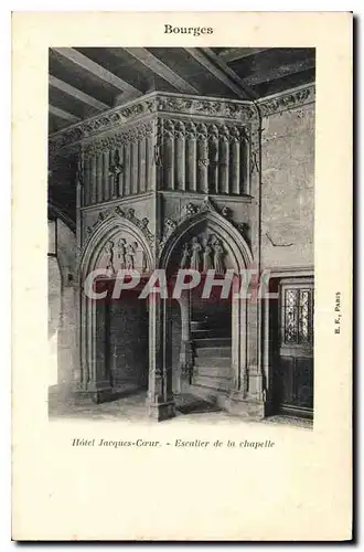 Cartes postales Bourges Hotel Jacques Cour Escalier de la Chapelle