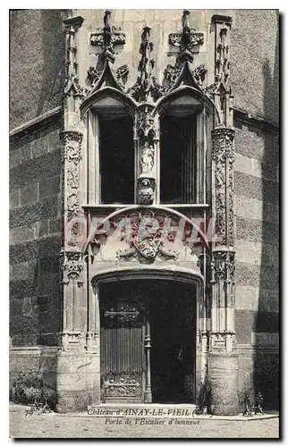 Cartes postales Chateau d'Ainay Le Viel Porte de l'Escalier d'honneur