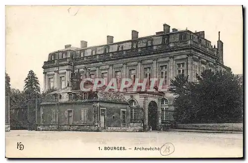 Cartes postales Bourges Archeveche