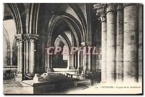 Ansichtskarte AK Bourges Crypte de la Cathedrale