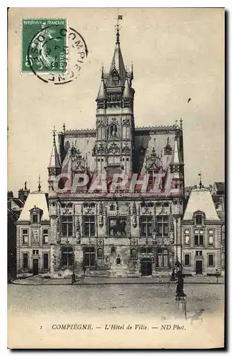 Cartes postales Compiegne L'Hotel de Ville