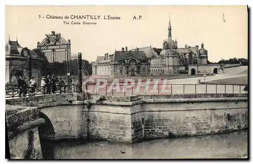 Cartes postales Chateau de Chantilly L'Entree