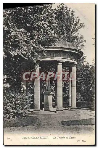 Cartes postales Parc de Chantilly Le Temple de Diane