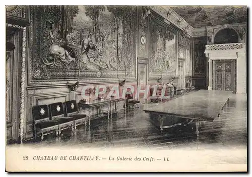 Cartes postales Chateau de Chantilly La Galerie des Cerfs