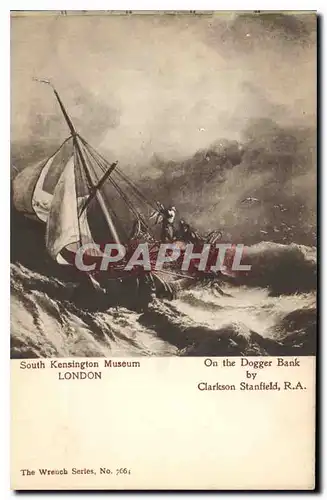 Cartes postales South Kensington Museum London On the Dogger Bank by Clarkson Stanfield Bateau