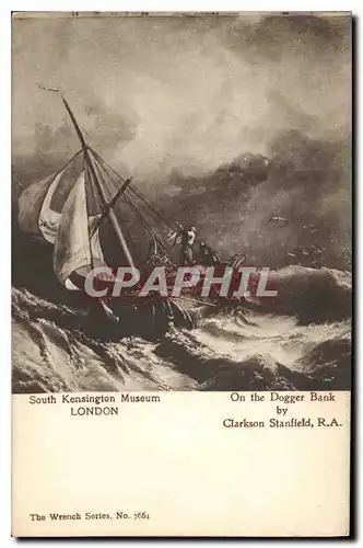 Cartes postales South Kensington Museum London On the Dogger Bank by Clarkson Stanfield Bateau