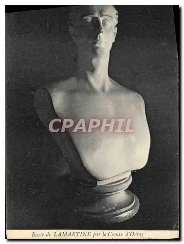 Cartes postales Buste de Lamartine par le Counte d'Orsay