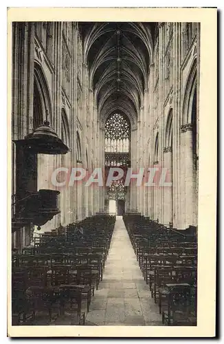 Cartes postales Tours Cathedrale Nef vue du Choeur