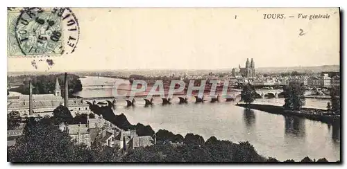 Cartes postales Tours Vue generale