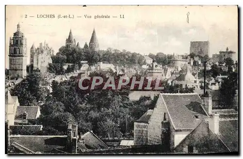 Ansichtskarte AK Loches Vue Generale