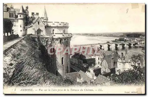 Ansichtskarte AK Amboise Vue sur la Loire de la Terrasse du Chateau