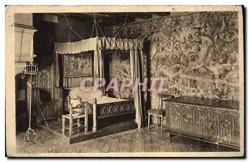 Cartes postales Chateau de Langeais Indre et Loire Chambre a coucher Tapisserie