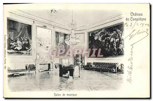 Ansichtskarte AK Chateau de Compiegne Salon de Musique