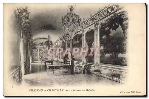 Cartes postales Chateau de Chantilly La Galerie des Batailles