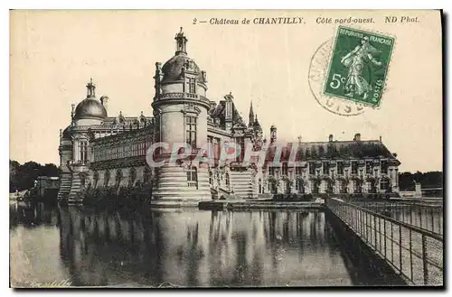 Ansichtskarte AK Chateau de Chantilly Cote nord ouest