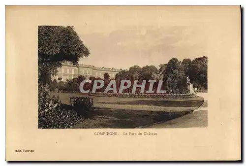Ansichtskarte AK Compiegne Le Parc du Chateau