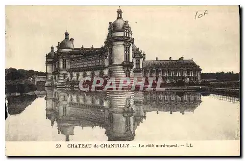 Ansichtskarte AK Chateau de Chantilly Le core nord ouest