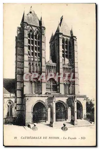 Ansichtskarte AK Cathedrale de Noyon La Facade