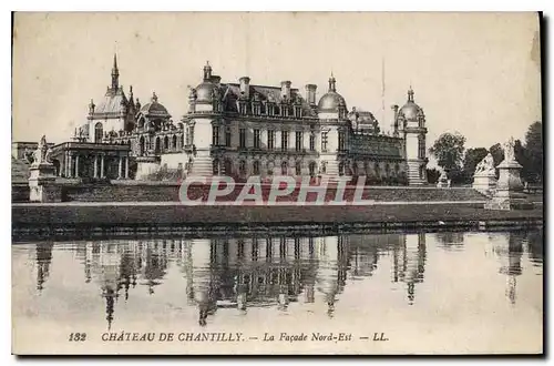 Cartes postales Chateau de Chantilly La Facade Nord Est