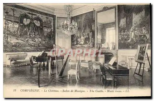 Ansichtskarte AK Compiegne Le Chateau Salon de Musique