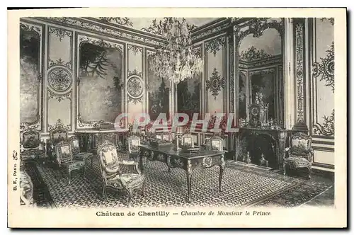 Ansichtskarte AK Chateau de Chantilly Chambre de Monsieur le Prince