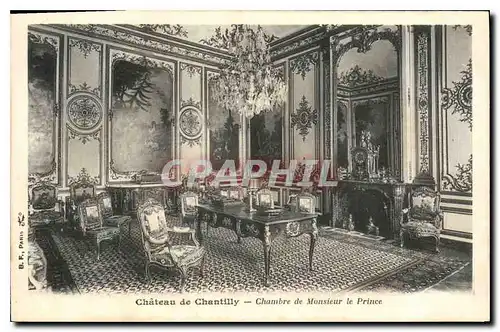 Cartes postales Chateau de Chantilly Chambre de Monsieur le Prince