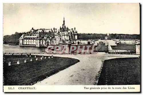 Ansichtskarte AK Chantilly Vue generale prise de la route des Lions