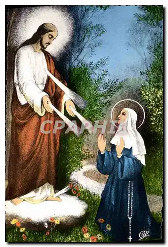 Cartes postales Paray le Monial Appariton de Notre Seigneur Jesus Christ