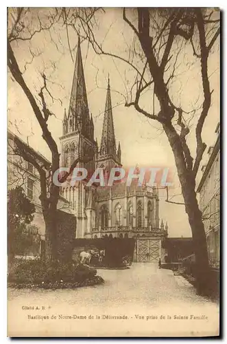 Ansichtskarte AK Basilique de Notre Dame de la Delivrande Vue prise de la Sainte Famille